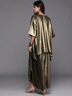 Ahalyaa Women's Traditional Wear Co-ods - Antiqe Gold | Grocsy