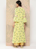 Ahalyaa Women's Traditional wear Kurta - Yellow | Grocsy