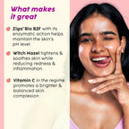 PLIX The Plant Fix Glow bright with Vitamin C Cleanser & 2-in-1 Toner Serum | Grocsy