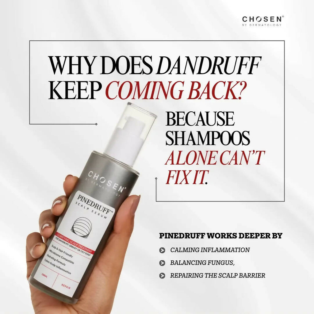 Chosen Pinedruff Scalp Serum Best Dandruff Control Treatment Solution With Pycnogenol | Grocsy