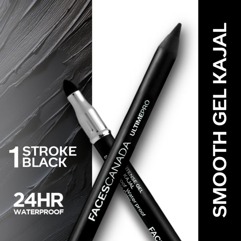 Faces Canada Intense Gel Kajal - Black | Grocsy
