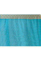 Joban Fashion Blue Banarasi Soft Pure Handloom Banarasi Silk Saree | Grocsy