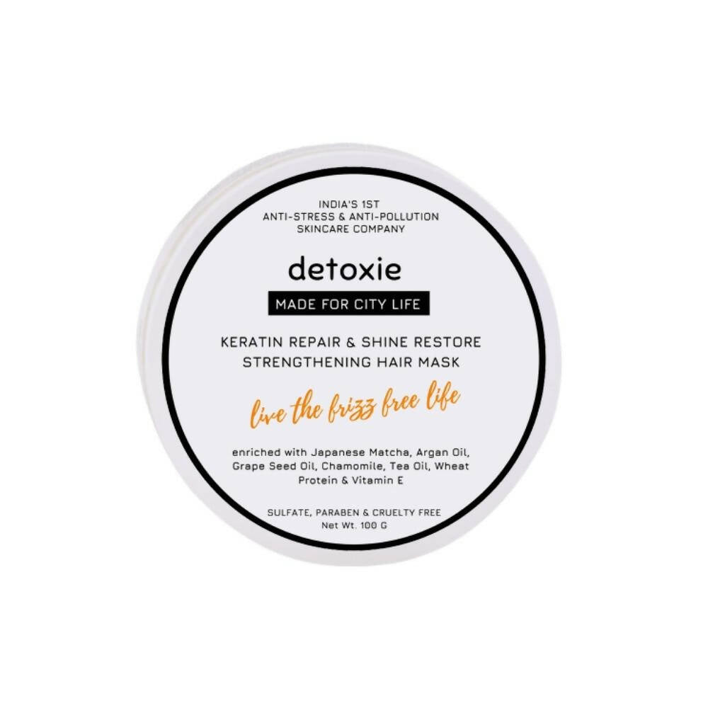 Detoxie Keratin Repair & Shine Restore Strengthening Hair Mask | Grocsy