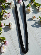 Inhanns Rangsaaz 20-Layer Luxe Long Beaded Only Necklace - Black Only Neckalce 20 Layer Long | Grocsy