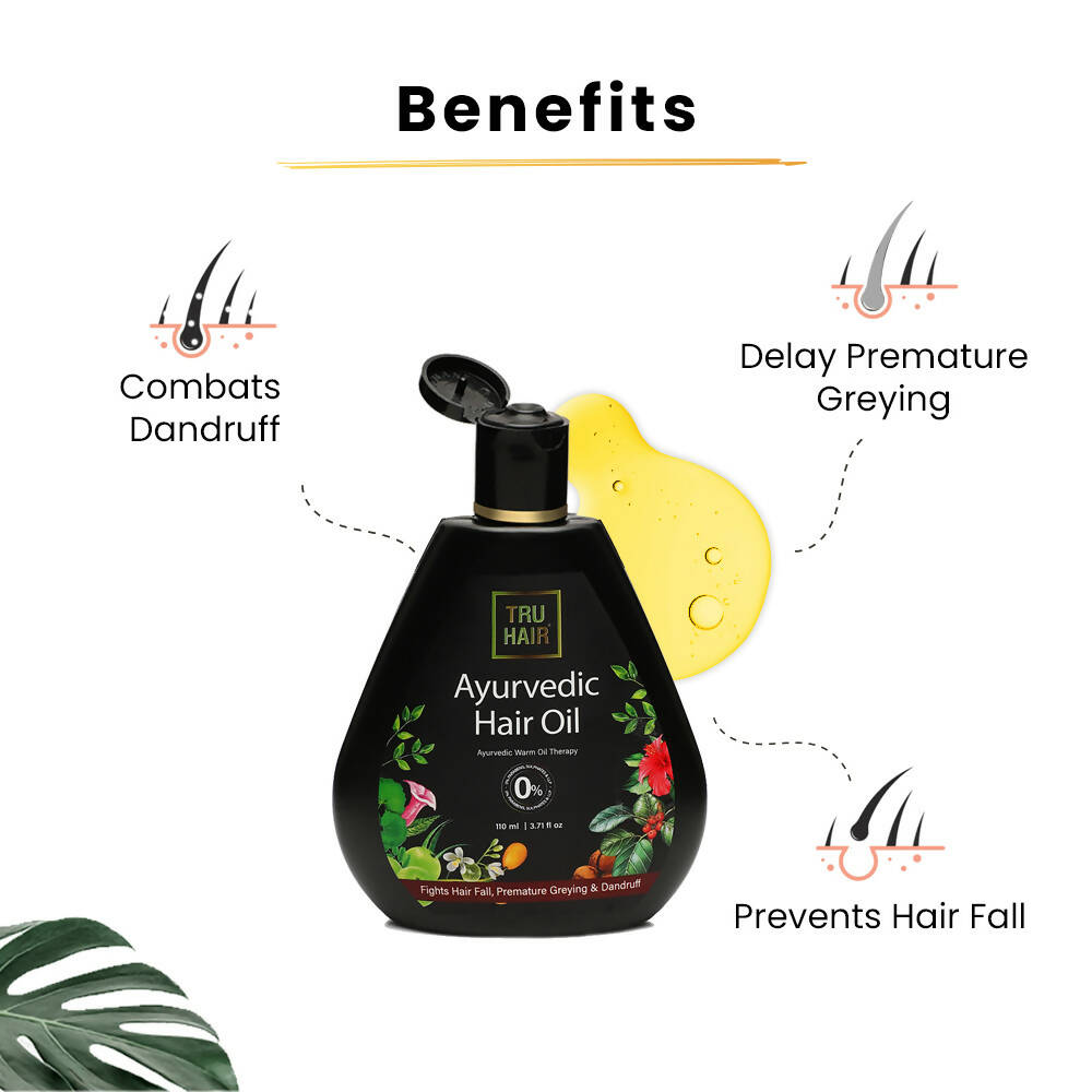 Tru Hair & Skin Hair Oil For Hair Fall Control & Dandruff | Grocsy