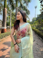 Vamsee Sikha Purple Georgette Saree | Grocsy