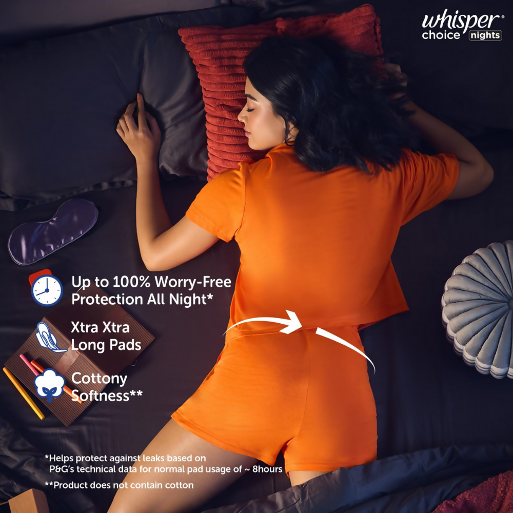 Whisper Ultra Overnight Sanitary Pad - XXL Plus | Grocsy