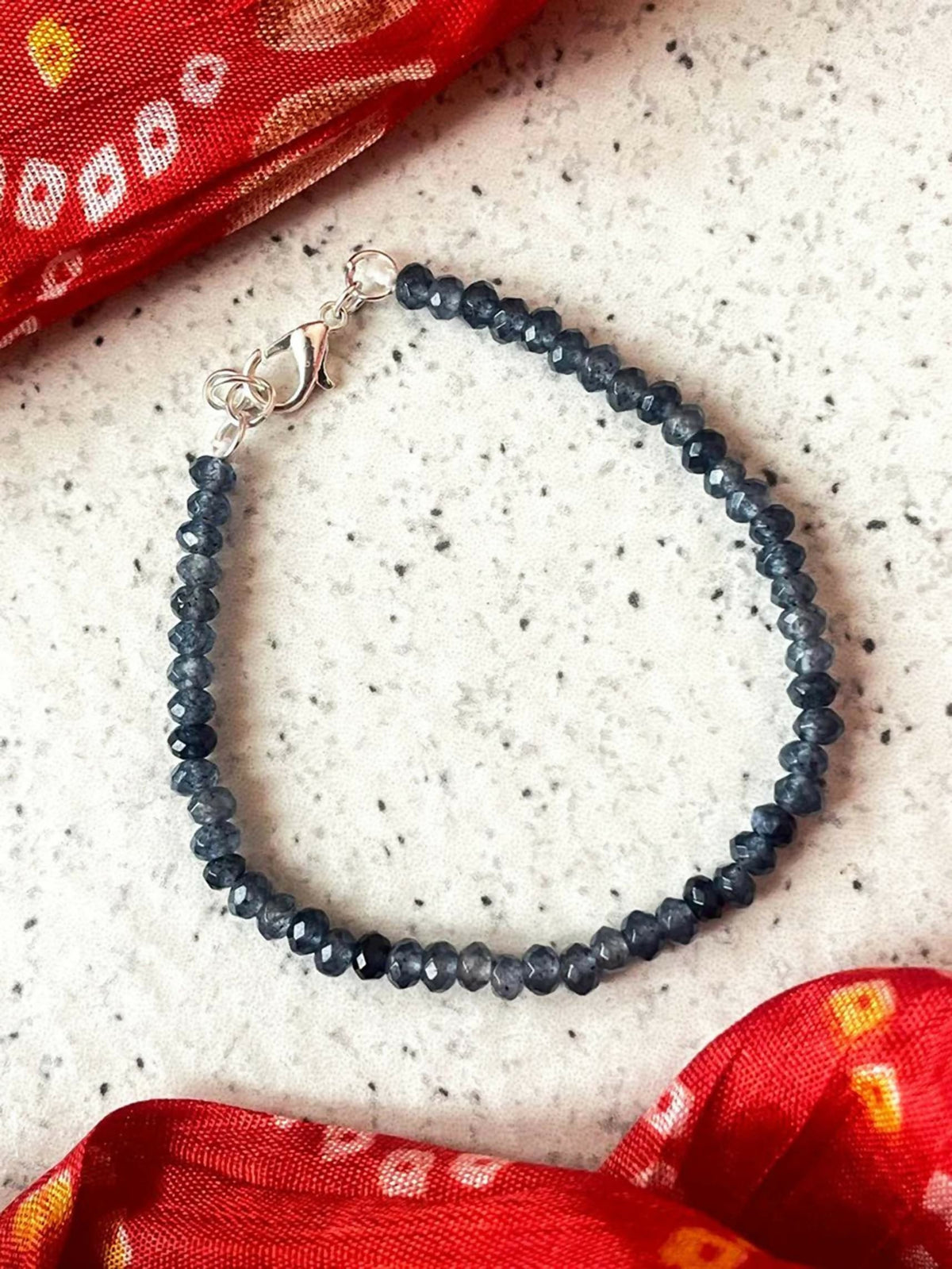 Joban Fashion Grey Glass Glass Beads Trendy Bracelets | Grocsy