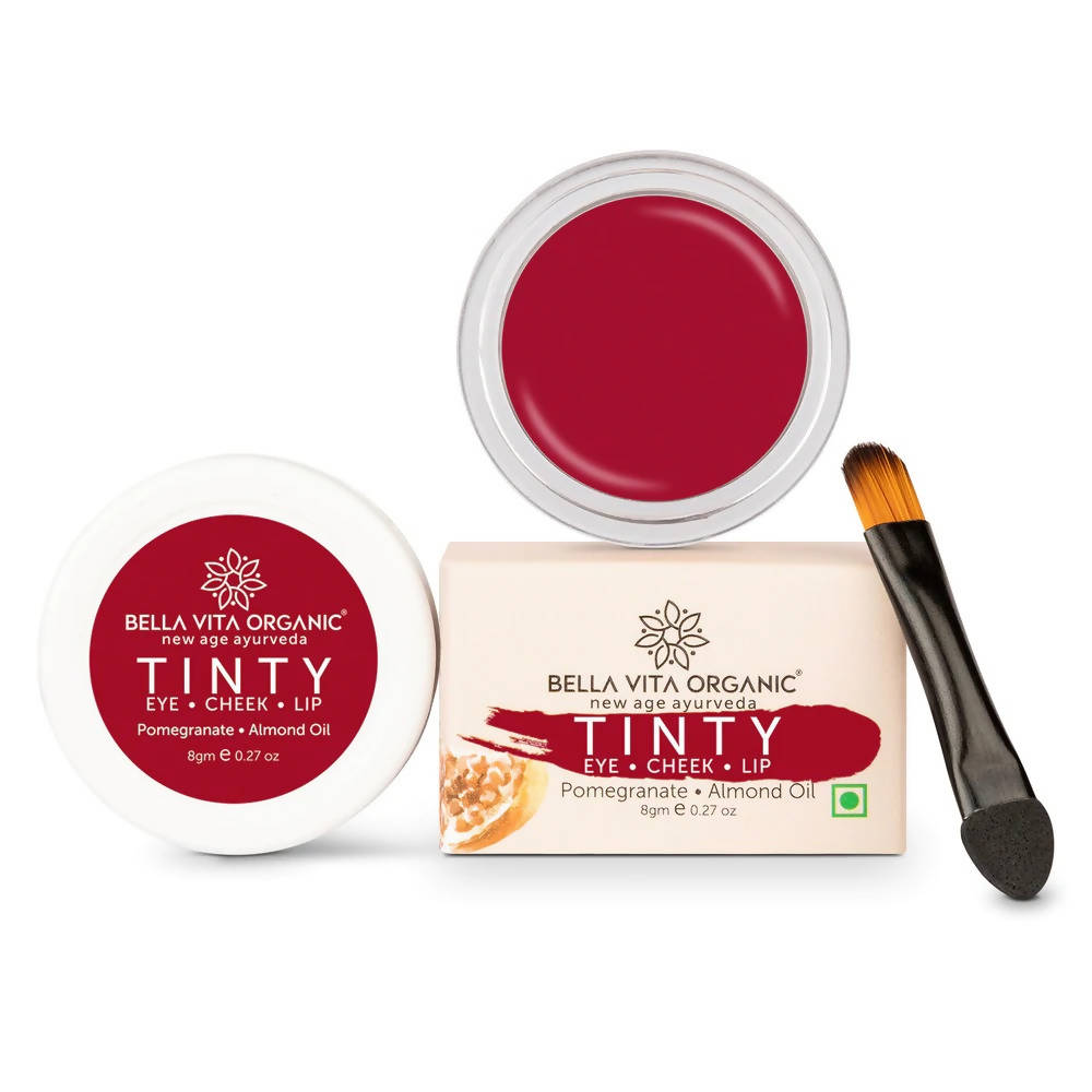 Bella Vita Organic Pomegranate Maroon Tinty Blush 3 in 1 | Grocsy