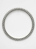 NVR Women's Set of 4 Silver-Toned German Silver Oxidised Bangles | Grocsy