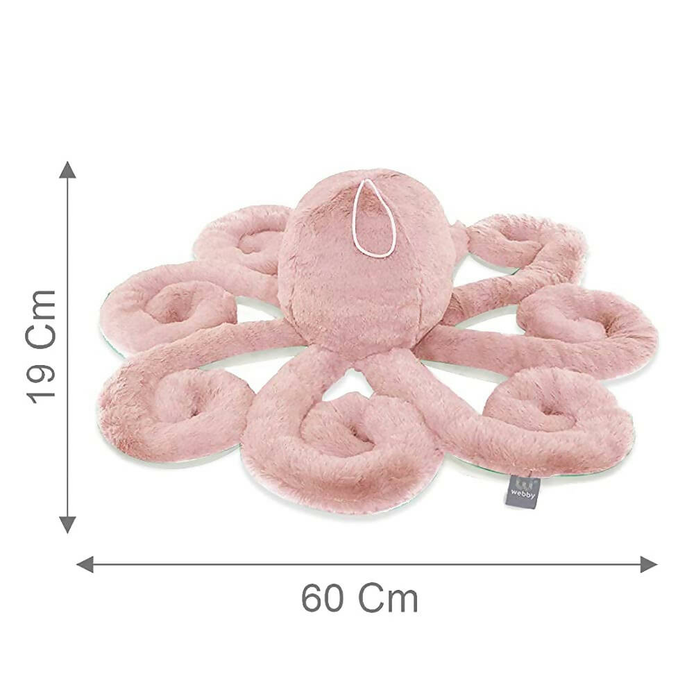 Webby Plush Giant Realistic Stuffed Octopus Animals Soft Toy-Pink | Grocsy