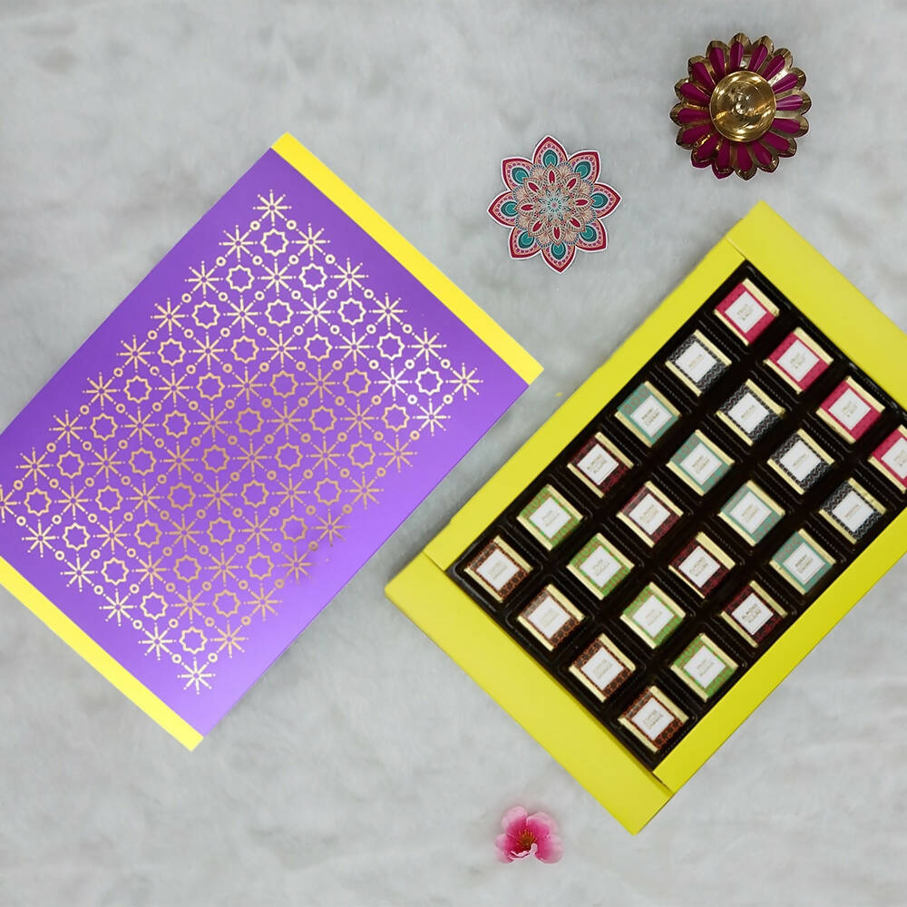 Dibha Ruchoks Assorted Chocolate Gift Pack (24 Assorted Chocolates) | Grocsy