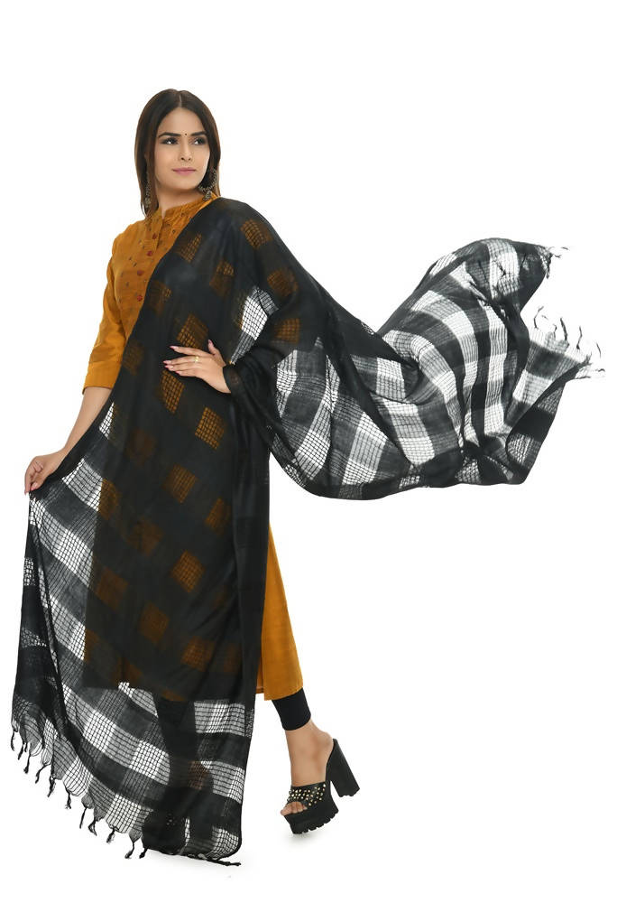 Mominos Fashion Black Window Dupatta | Grocsy