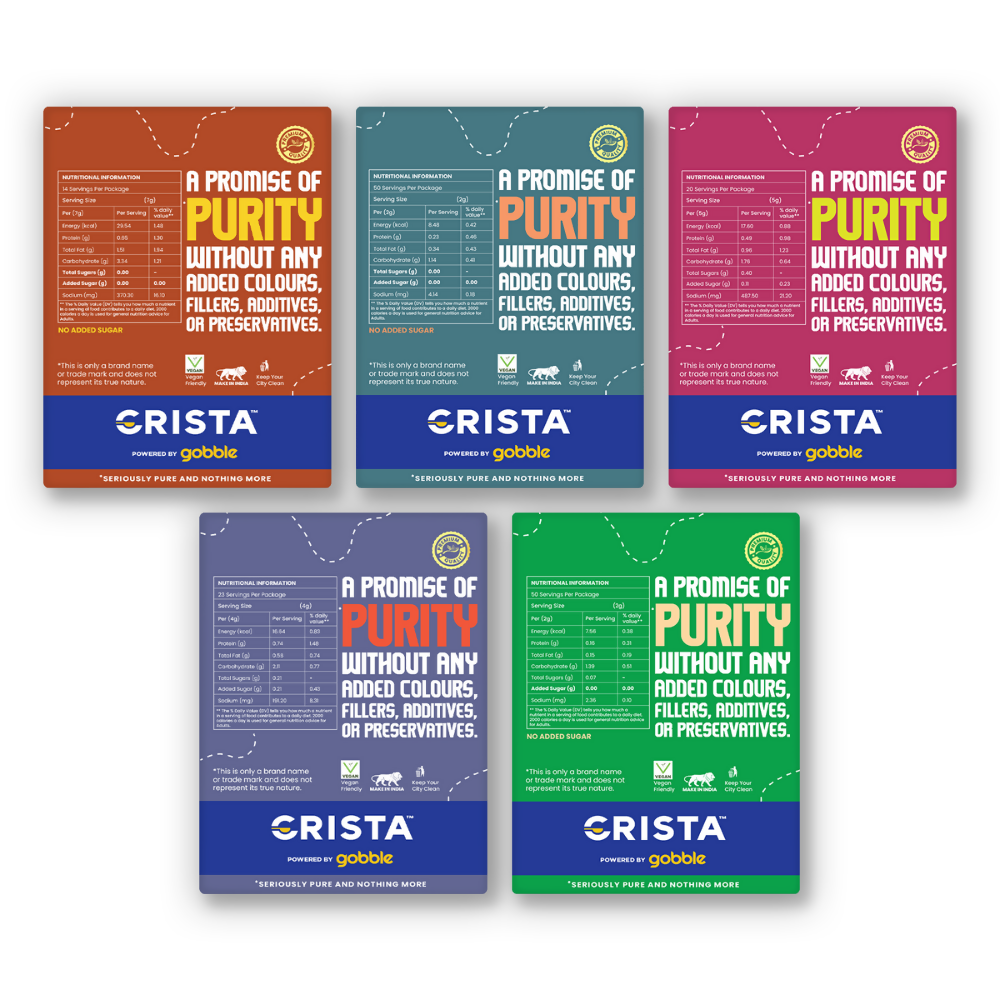 Crista Spices Indian Street Food Seasonings Combo Pack | Grocsy