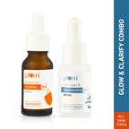 Plum Glow & Clarify Serum Combo - 15% Vitamin C Face Serum + 10% Niacinamide Face Serum | Grocsy