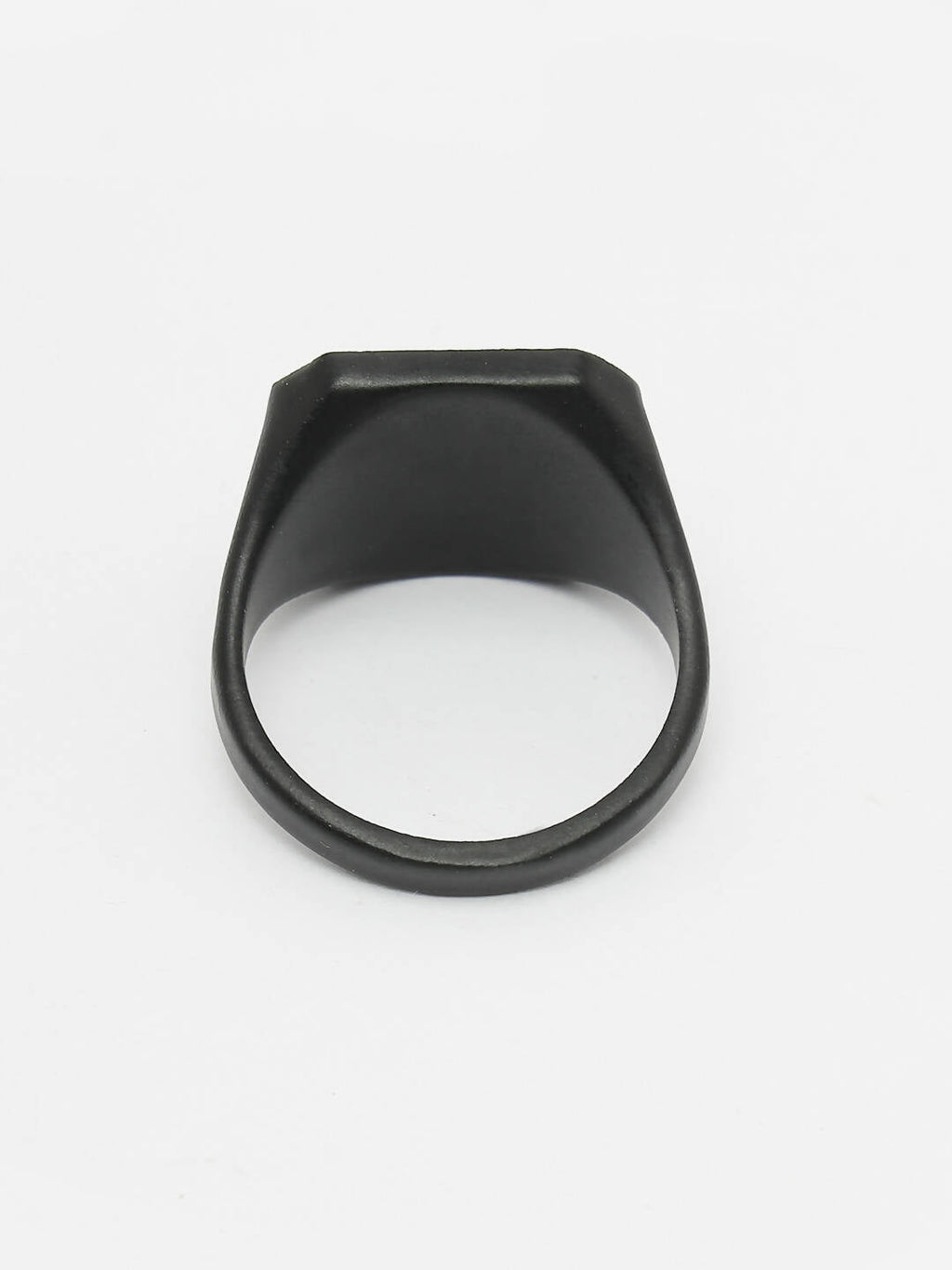 NVR Men's Black Metal Ring | Grocsy