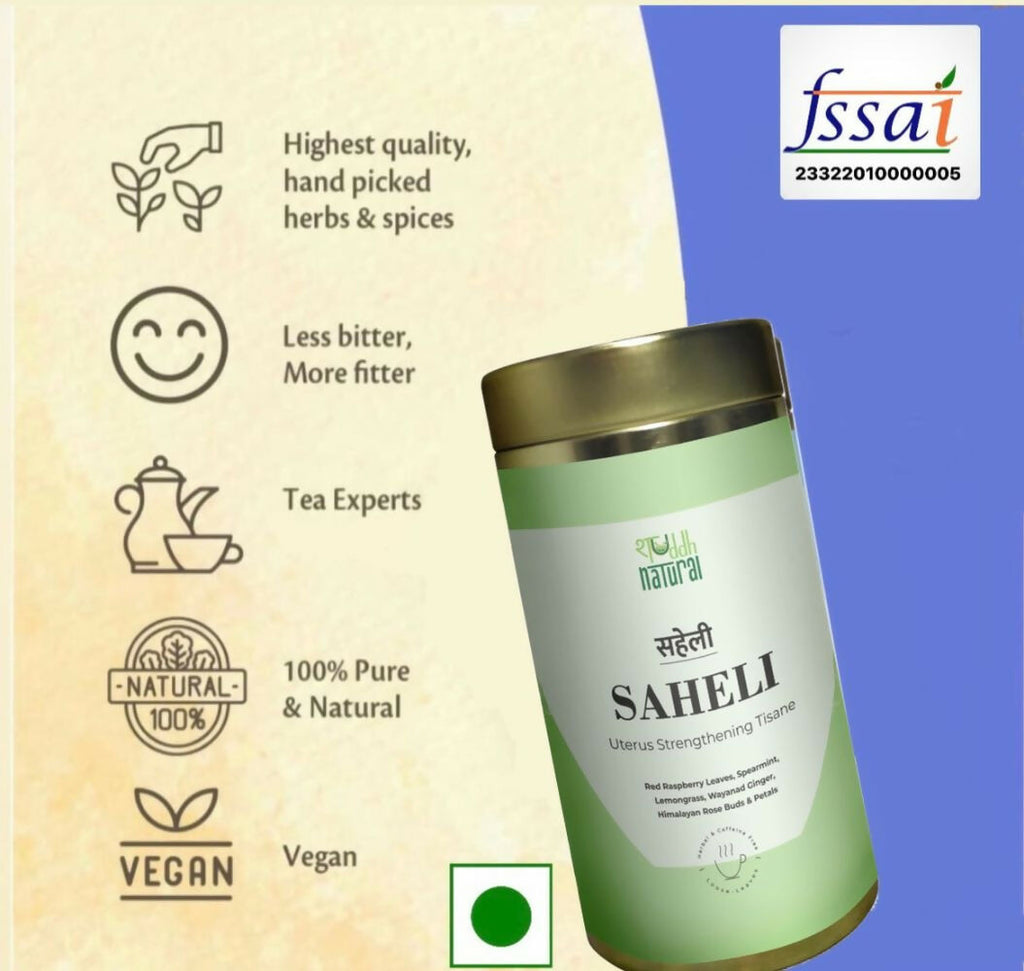 Shuddh Natural Women Wellness Tea Saheli Floral Tea | Grocsy