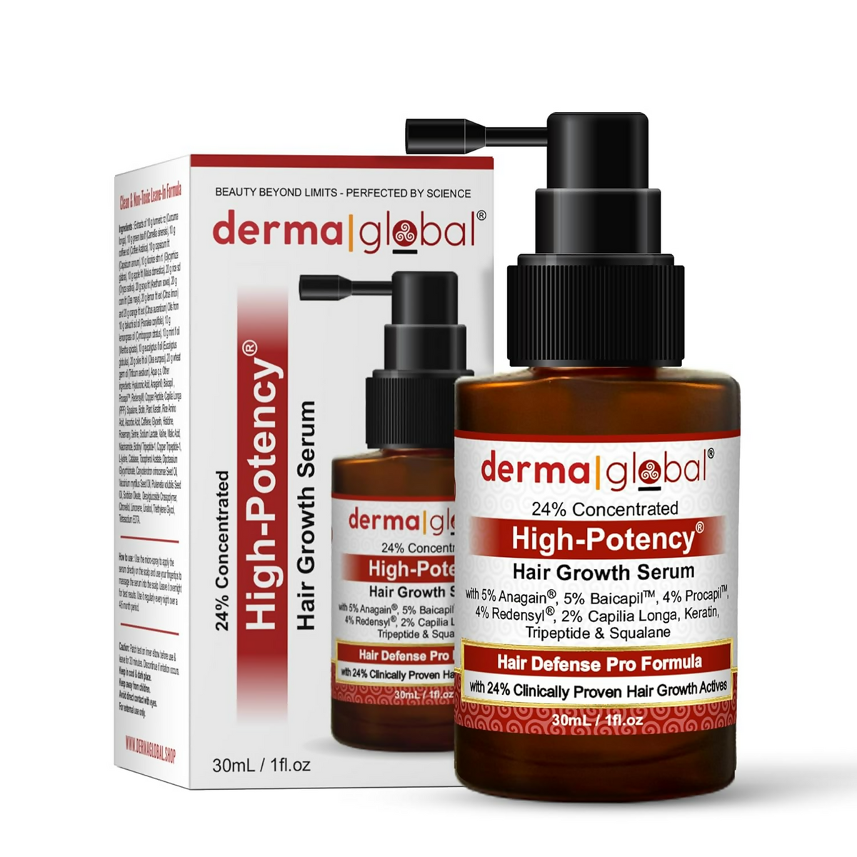 Derma Global High Potency Hair Growth Serum | Grocsy