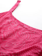 Ahalyaa Women's Traditional wear Co-ords - Pink | Grocsy