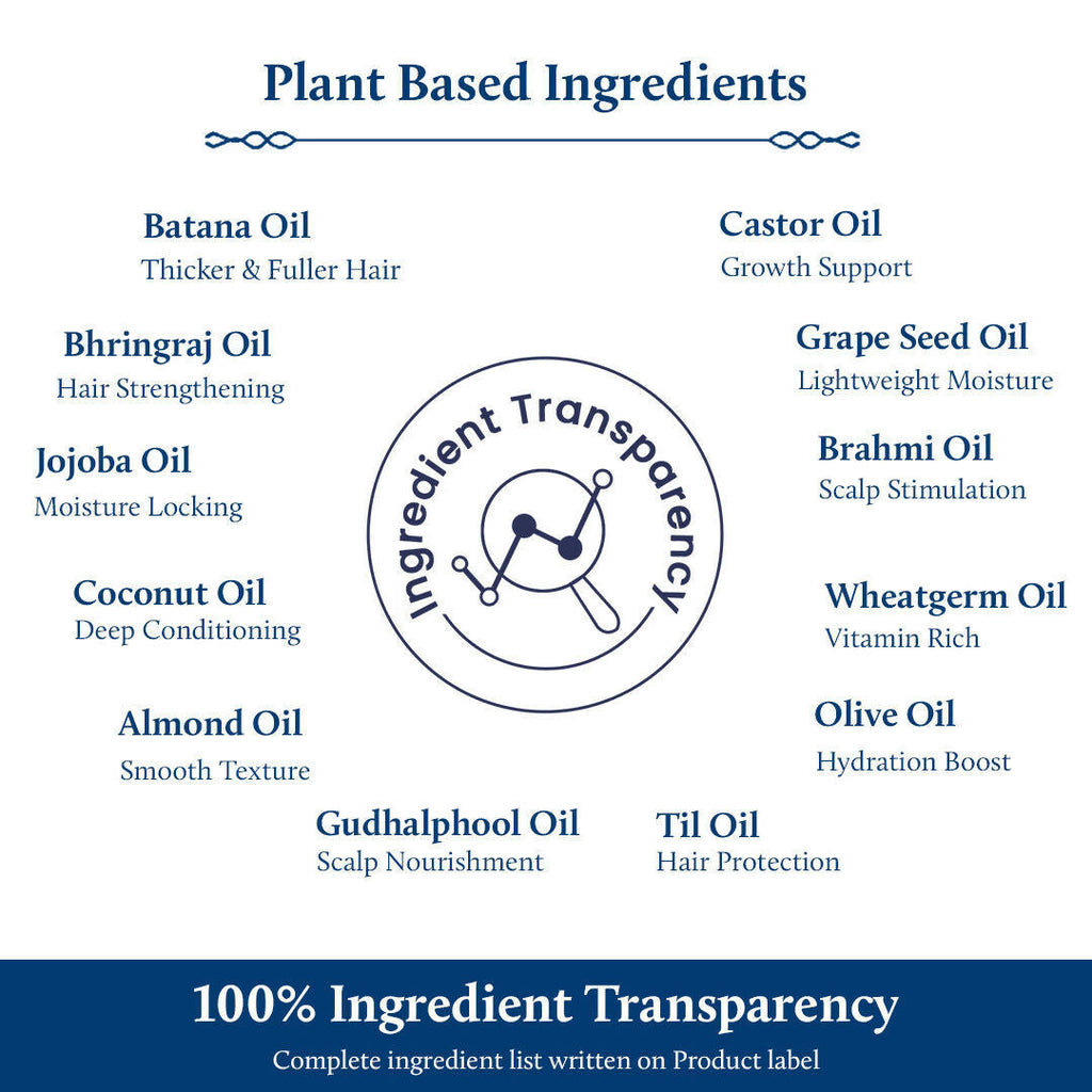 Blue Nectar Batana Hair Oil For Fuller & Thicker Hair | Grocsy