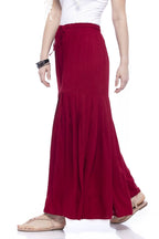 Mominos Fashion Reyon Cotton Maroon Palazzo | Grocsy