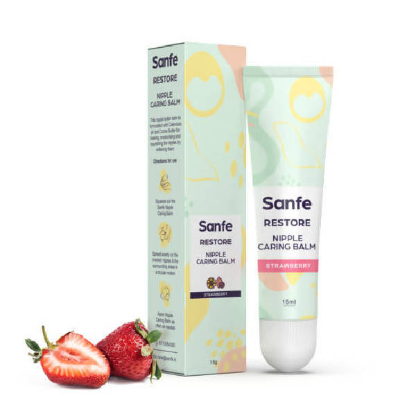 Sanfe Restore Nipple Caring Balm (Strawberry) | Grocsy