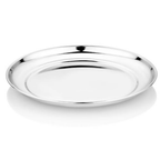 Vinod Stainless Steel Rajbhog Plate, Lunch & Dinner Plate - 28.5 cm | Grocsy