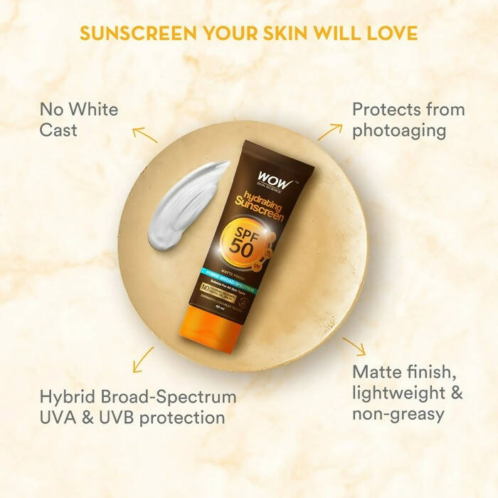Wow Skin Science Hydrating Sunscreen Spf 50 Pa +++ | Grocsy
