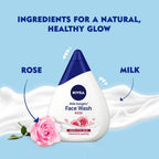 Nivea Milk Delights Rose Face Wash for Sensitive Skin | Grocsy