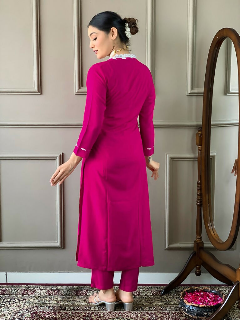 Partywear Designer Viscose Lemon Stitched Suit With Dupatta - Tanisha | Grocsy