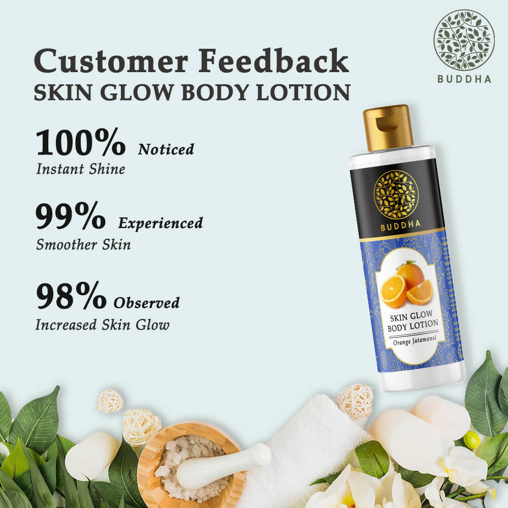 Buddha Natural Skin Glow Body Lotion - Helps To Hydrate and brighten skin Bring Natural Glow | Grocsy