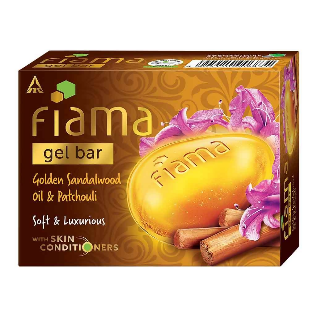 Fiama Golden Sandalwood Oil & Patchouli Gel Bar | Grocsy