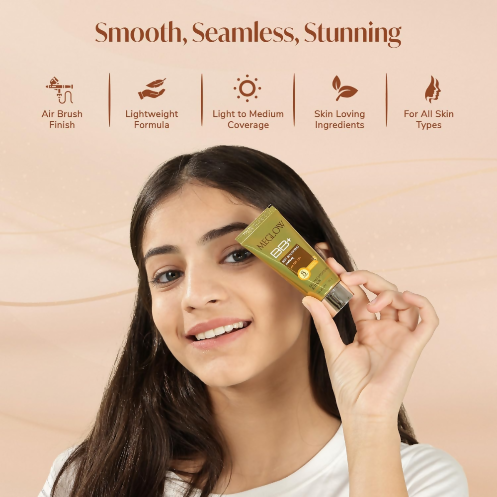 Meglow Best Beautifying BB+ Cream with SPF 15+ | Grocsy