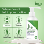 Bake 3% Benzoyl Peroxide Face Wash with Peptides | Grocsy