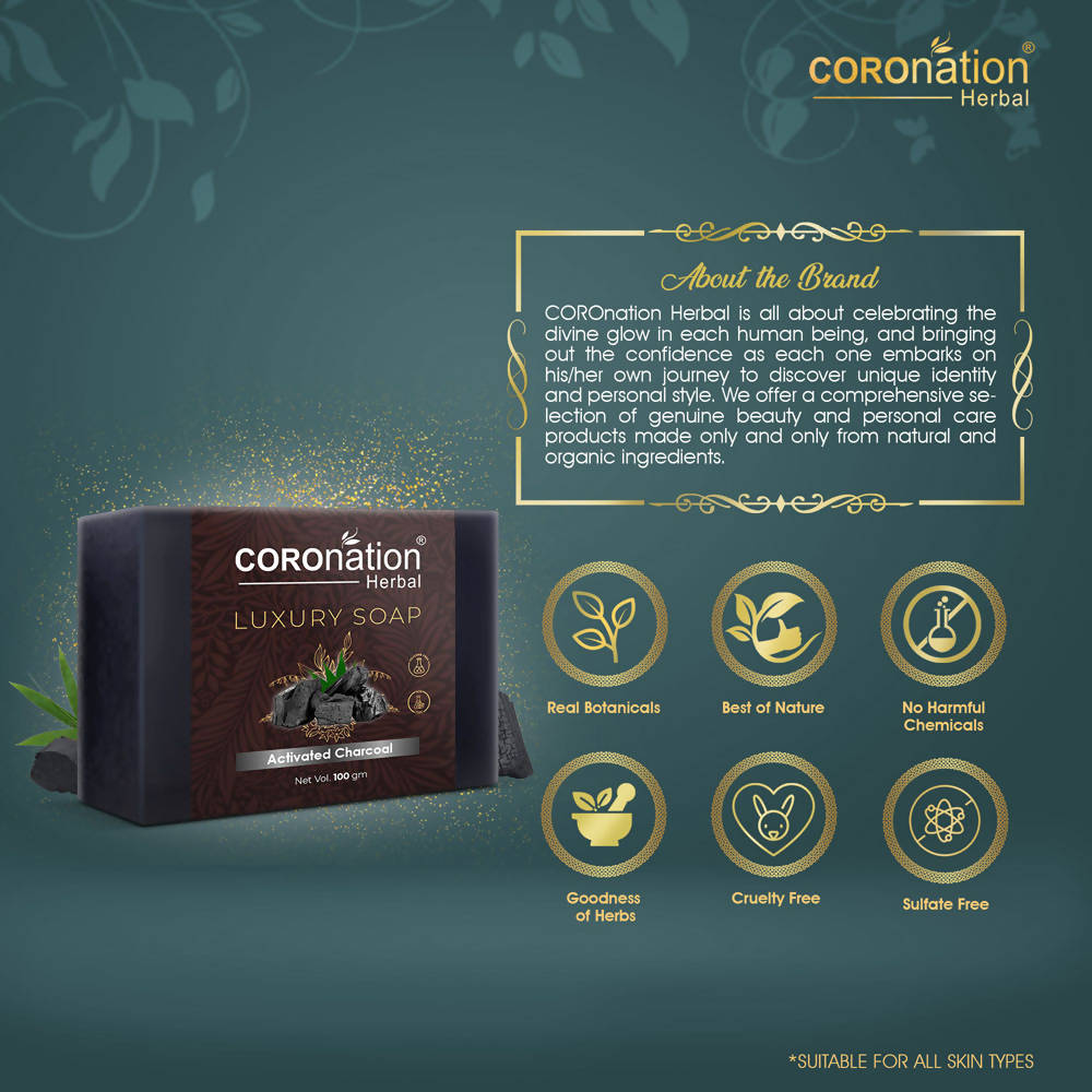 Coronation Herbal Activated Charcoal Luxury Soap | Grocsy