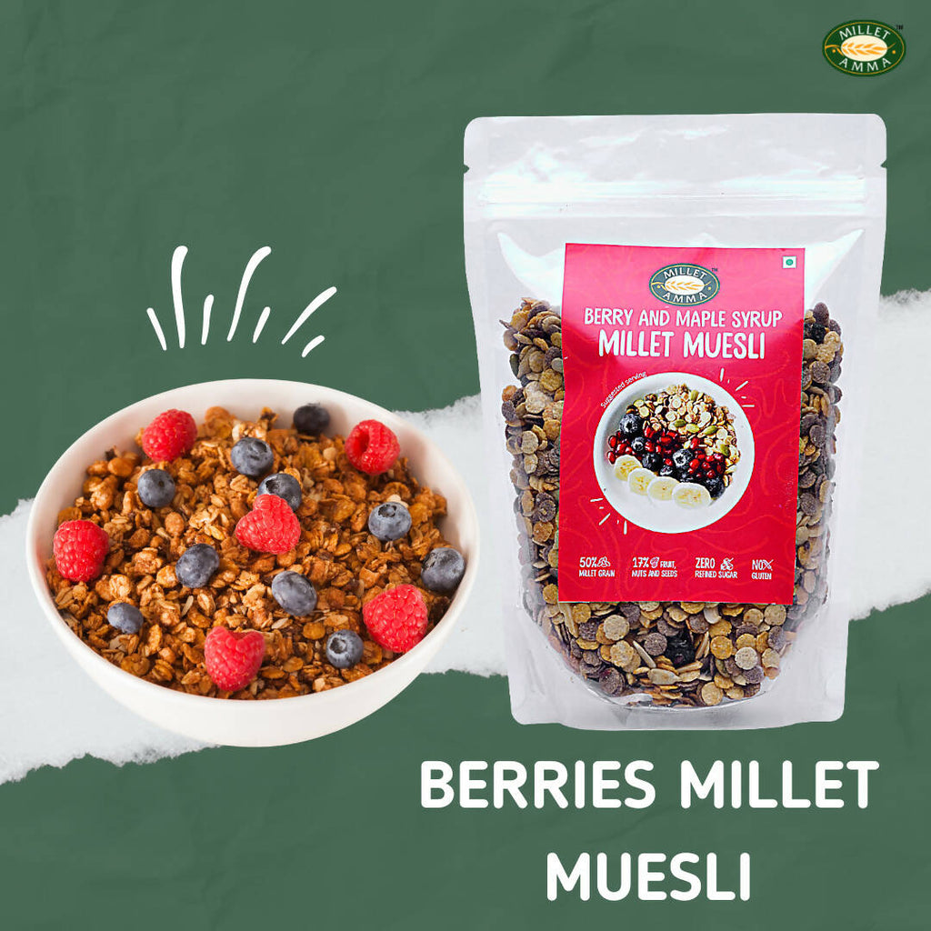 Millet Amma Berries Muesli | Grocsy
