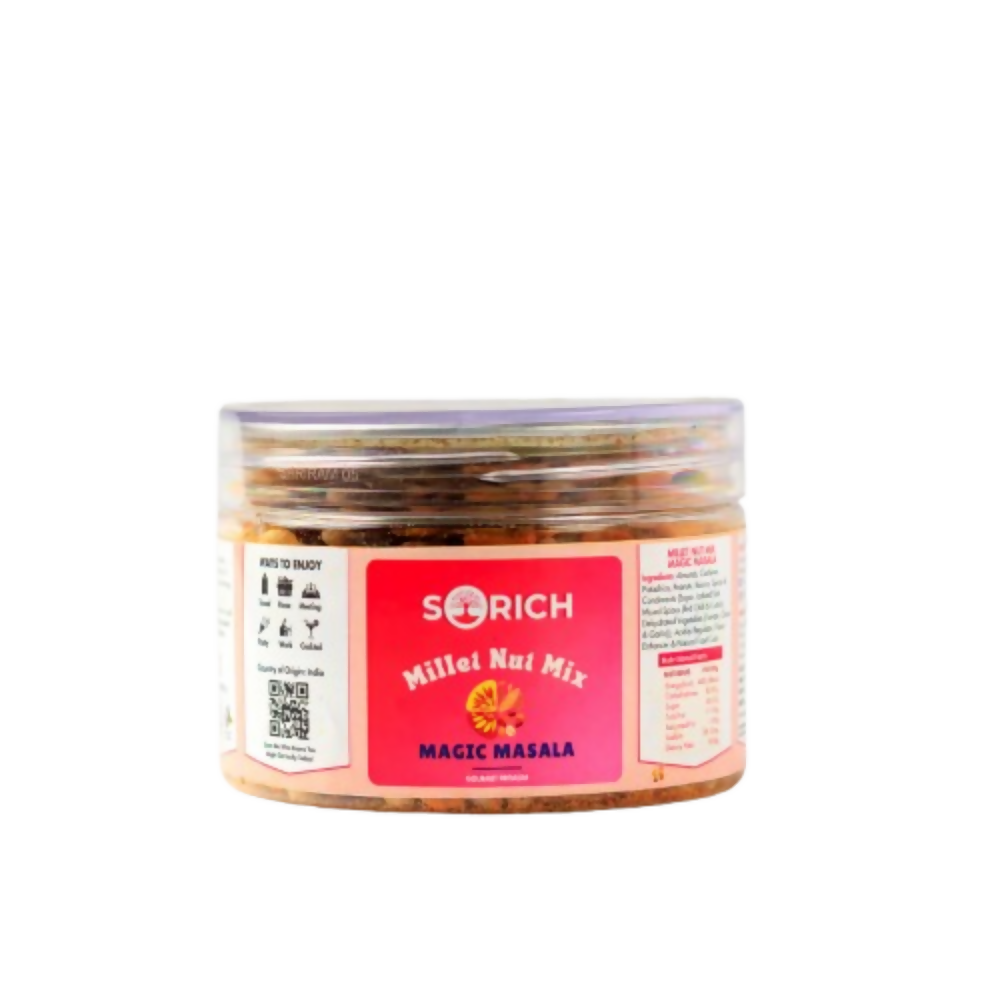 Sorich Organics Millet Nut Mix – Magic Masala Crunchy & Healthy Snack | Grocsy