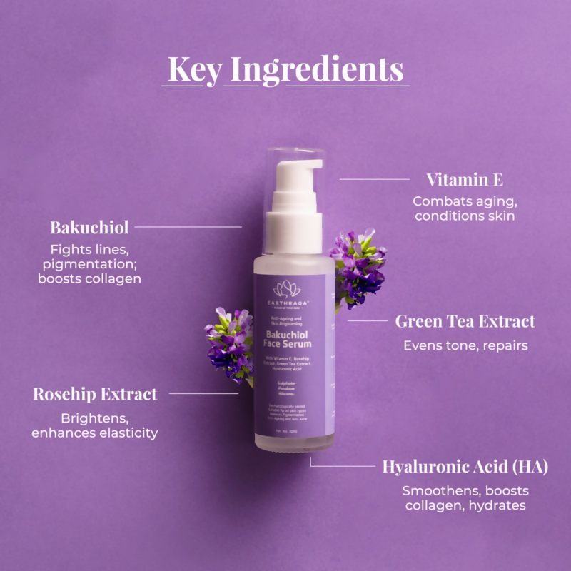 Earthraga Bakuchiol Face Serum | Grocsy