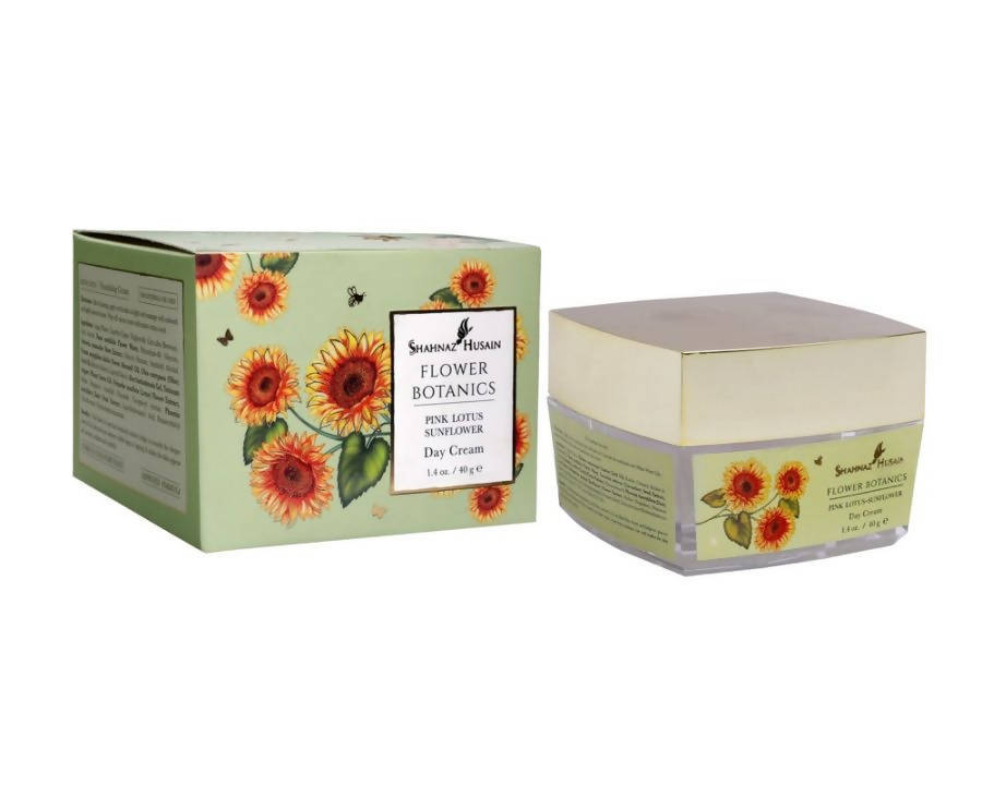 Shahnaz Husain Flower Botanics - Pink Lotus Sunflower Day Cream | Grocsy