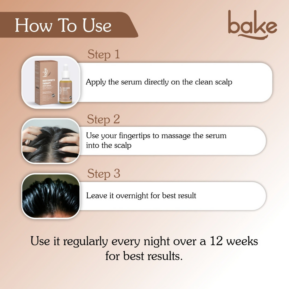 Bake Pure Rosemary Oil Hair Serum with Anagain & Biotin | Grocsy