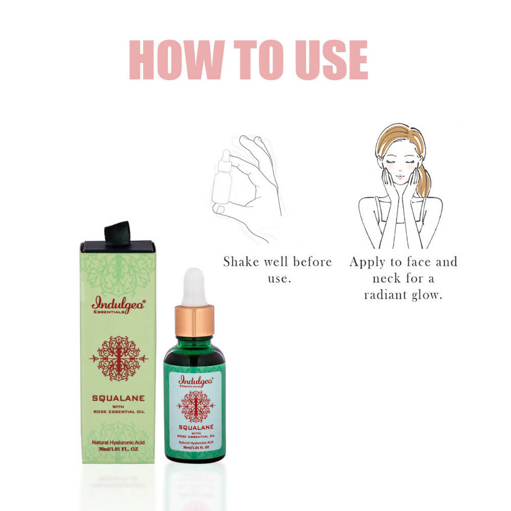 Indulgeo Essentials Squalane With Rose Essential Oil | Grocsy