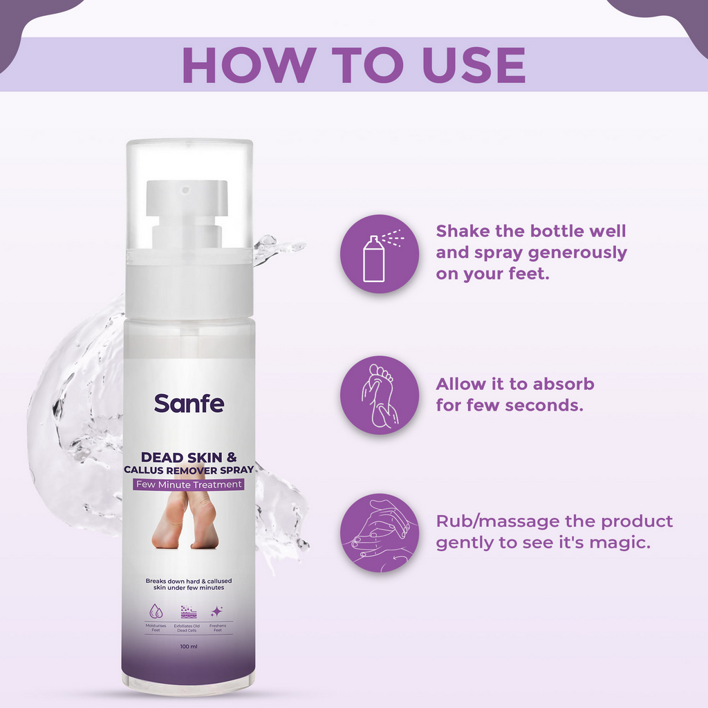 Sanfe Dead Skin & Callus Remover Spray | Grocsy
