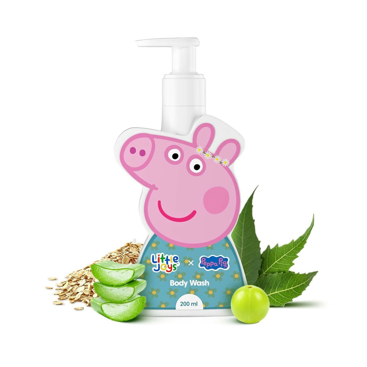 Little Joys X Peppa Pig Organic Body Wash for Kids, Deep Cleanses & Protects Skin From Bacterial Infection | Grocsy