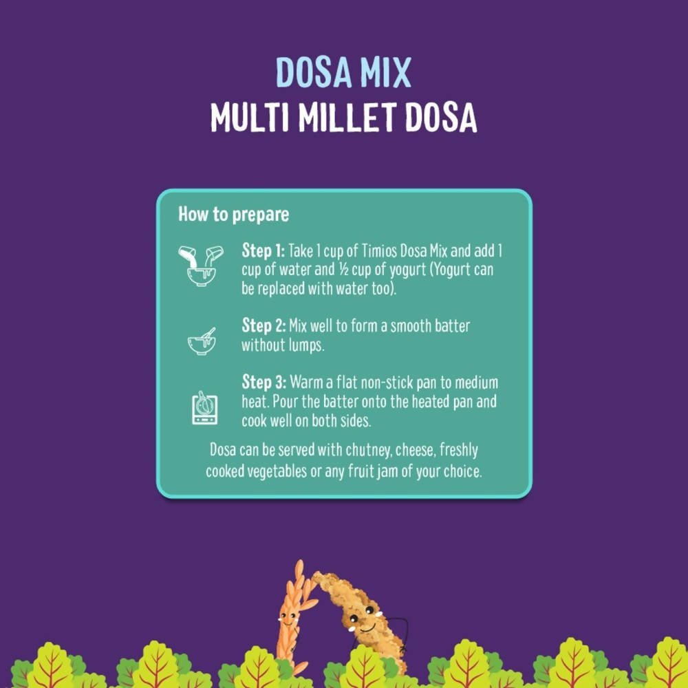 Timios Organic Multi Millet Dosa Mix | Grocsy
