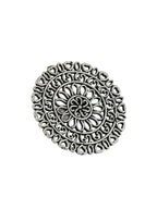 NVR Women Oxidised Silver-Plated Adjustable Finger Ring | Grocsy