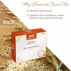 Glamveda Rice Water Brightening Facial Kit | Grocsy
