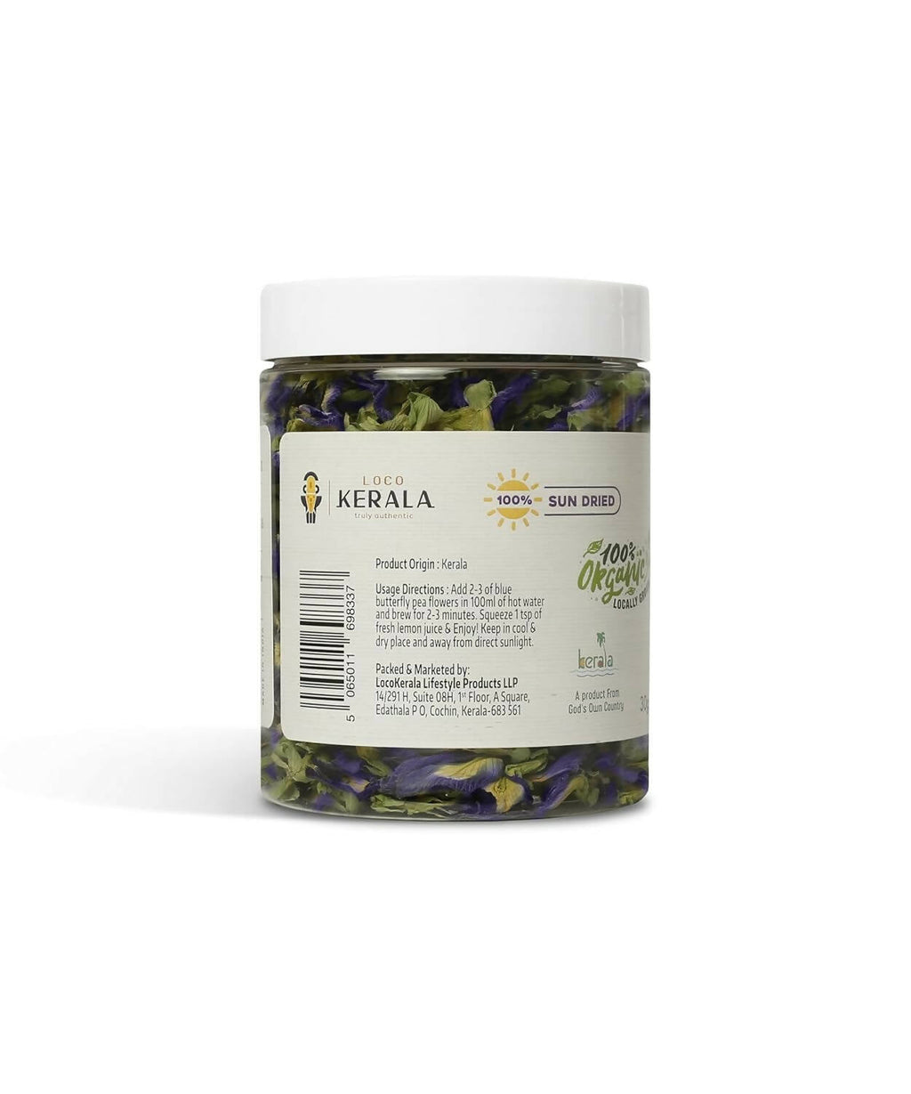 LocoKerala Butterfly Blue Pea Flower Tea | Grocsy
