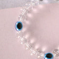 NVR Men & Women Evil Eyetransparent Beaded Elasticated Bracelet | Grocsy