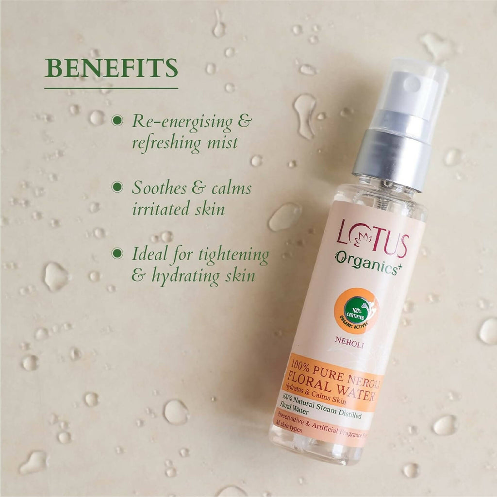 Lotus Organics+ 100% Pure Neroli Floral Water | Grocsy
