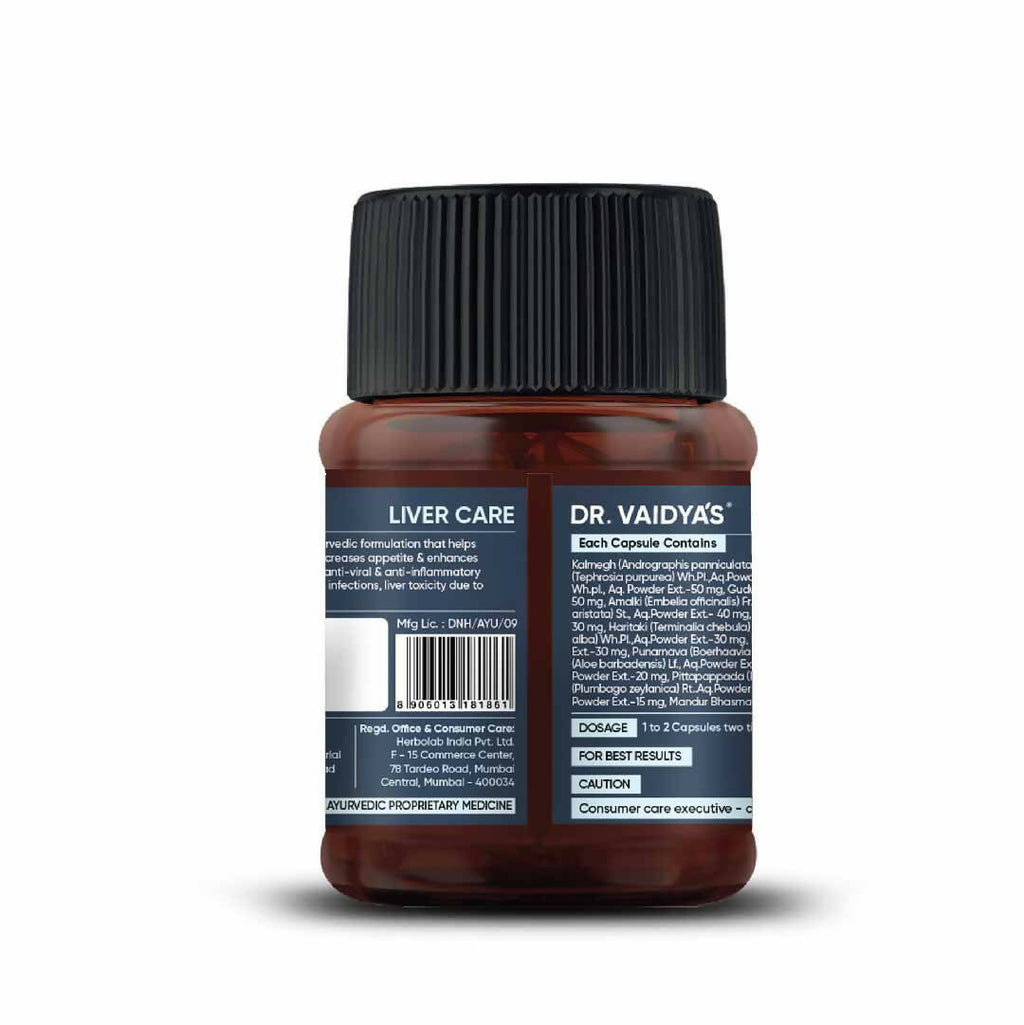 Dr. Vaidya's Liver Care Capsules | Grocsy